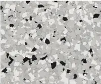 Feather Gray light epoxy flake blend