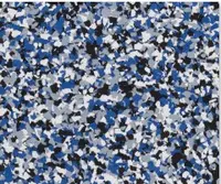 Orbit blue epoxy flake blend